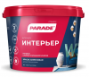 Краска интерьерная акриловая Белая 9л В/Д база А  Parade W3/1шт