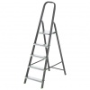Стремянка 5-ступенчатая стальная, алюмин.ступени/97955