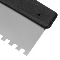 Шпатель 300мм нержавеющий, зуб 6х6, пластмассовая ручка Сибртех/85467